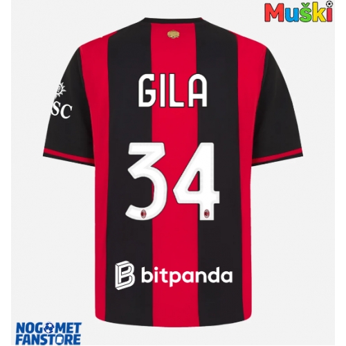 AC Milan Mario Gila #34 Domaci Dres 2026-27 Kratak Rukav